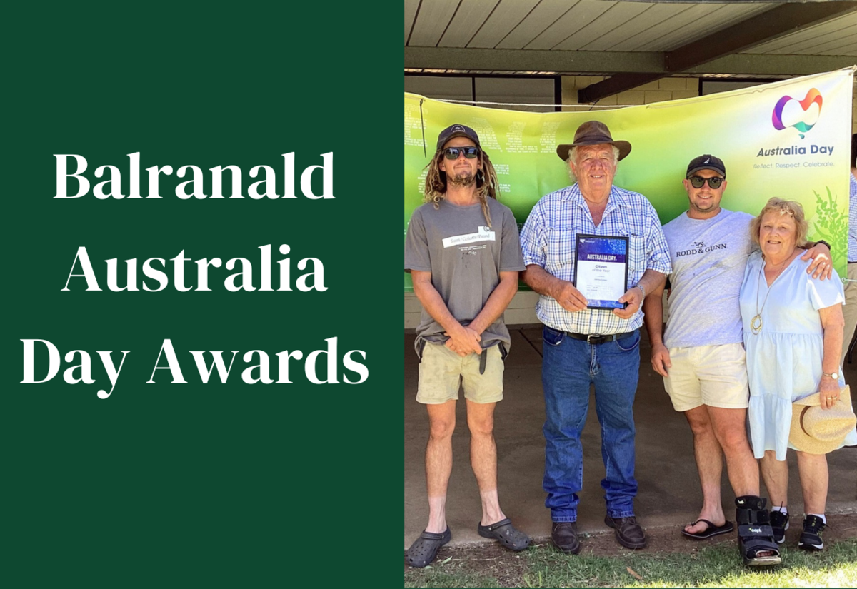 Tony Conway Citizen of the Year in Balranald 2025 Australia Day Awards