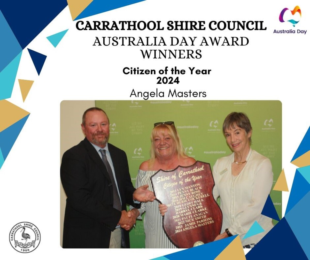 Angela Masters wins Citizen of the Year at Carrathool Shire Australia Day Awards