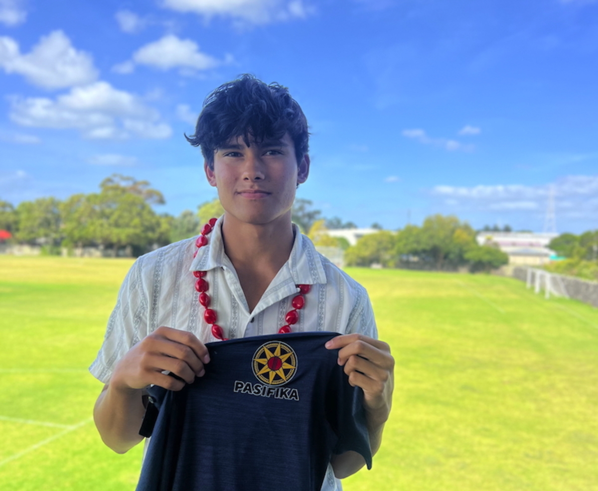 Taine Morgan capped in Pasifika U19 cricket team