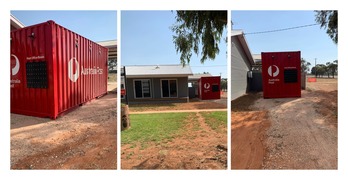 Australia Post container arrives at Ivanhoe for customers