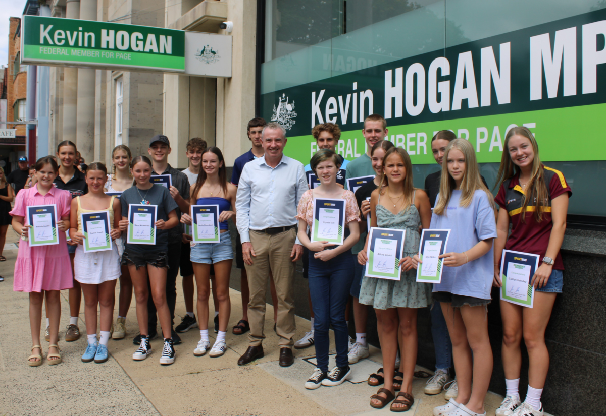 Our local sporting champions get a grant and recognition