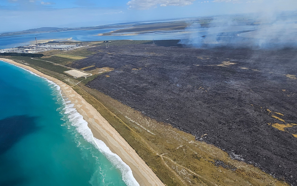 Massive Tiwai fire now covers 1200 hectares