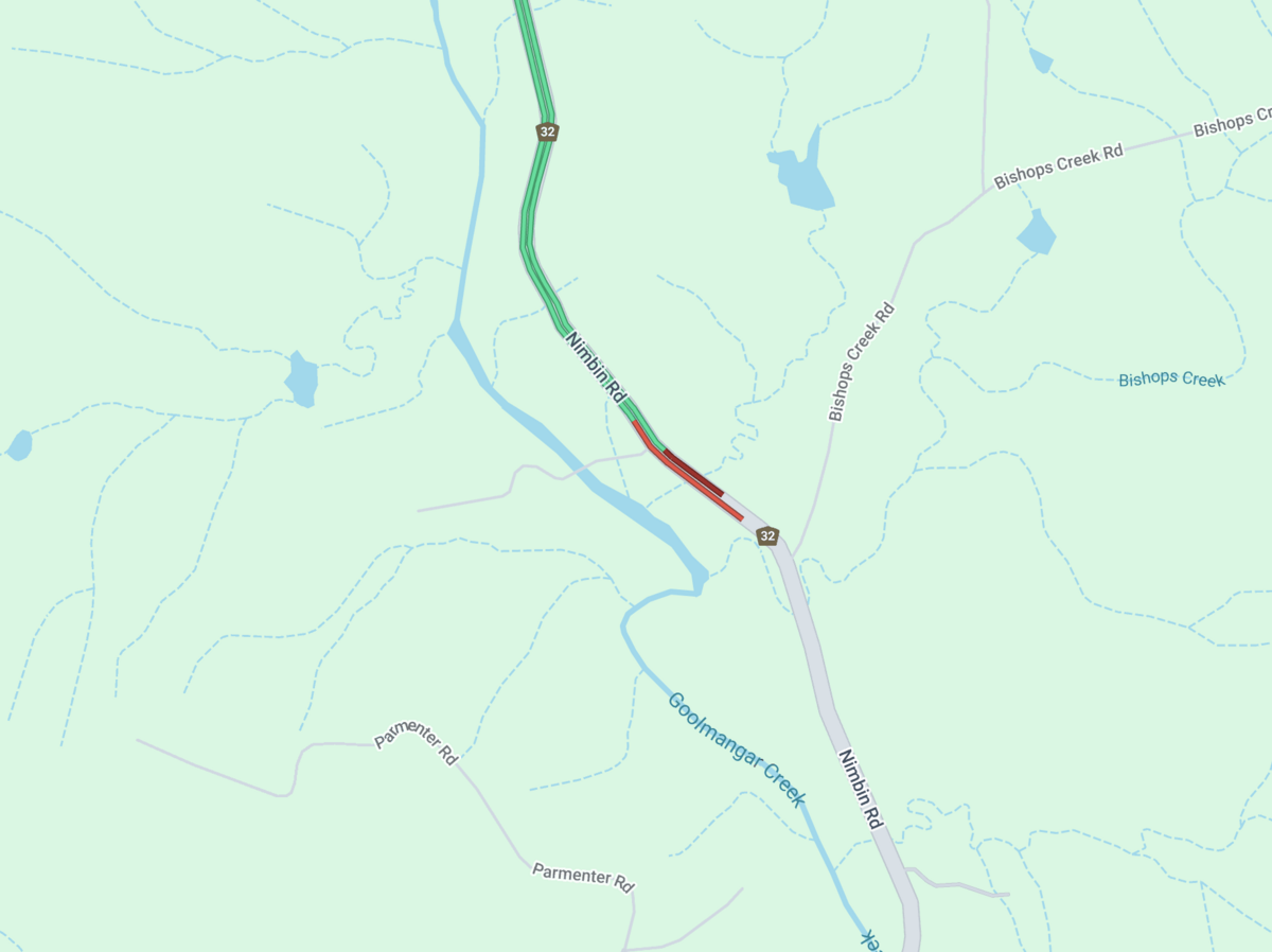 Accident Nimbin Road causing delays 