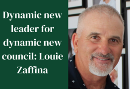  Dynamic new leader for dynamic new shire: Louie Zaffina