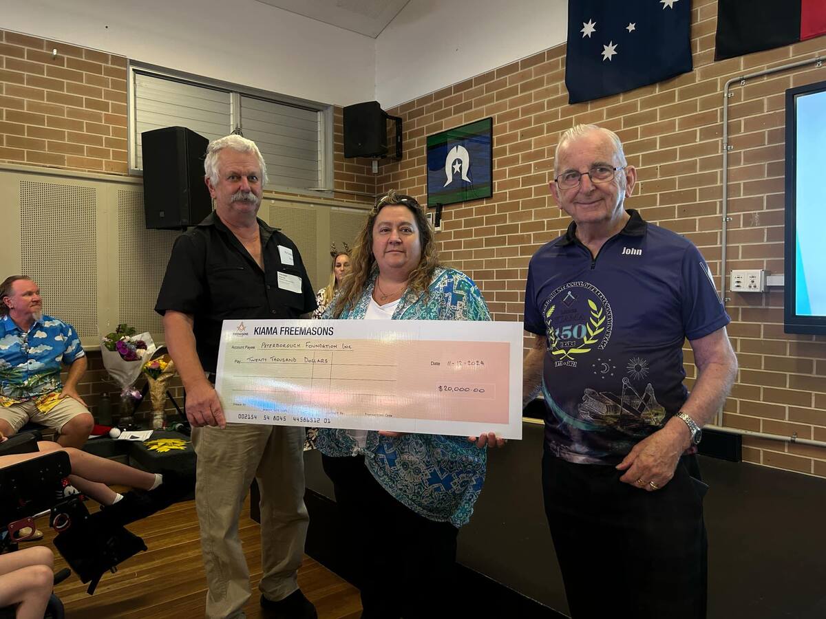 Freemasons Lodge Kiama: supporting Peterborough School and beyond