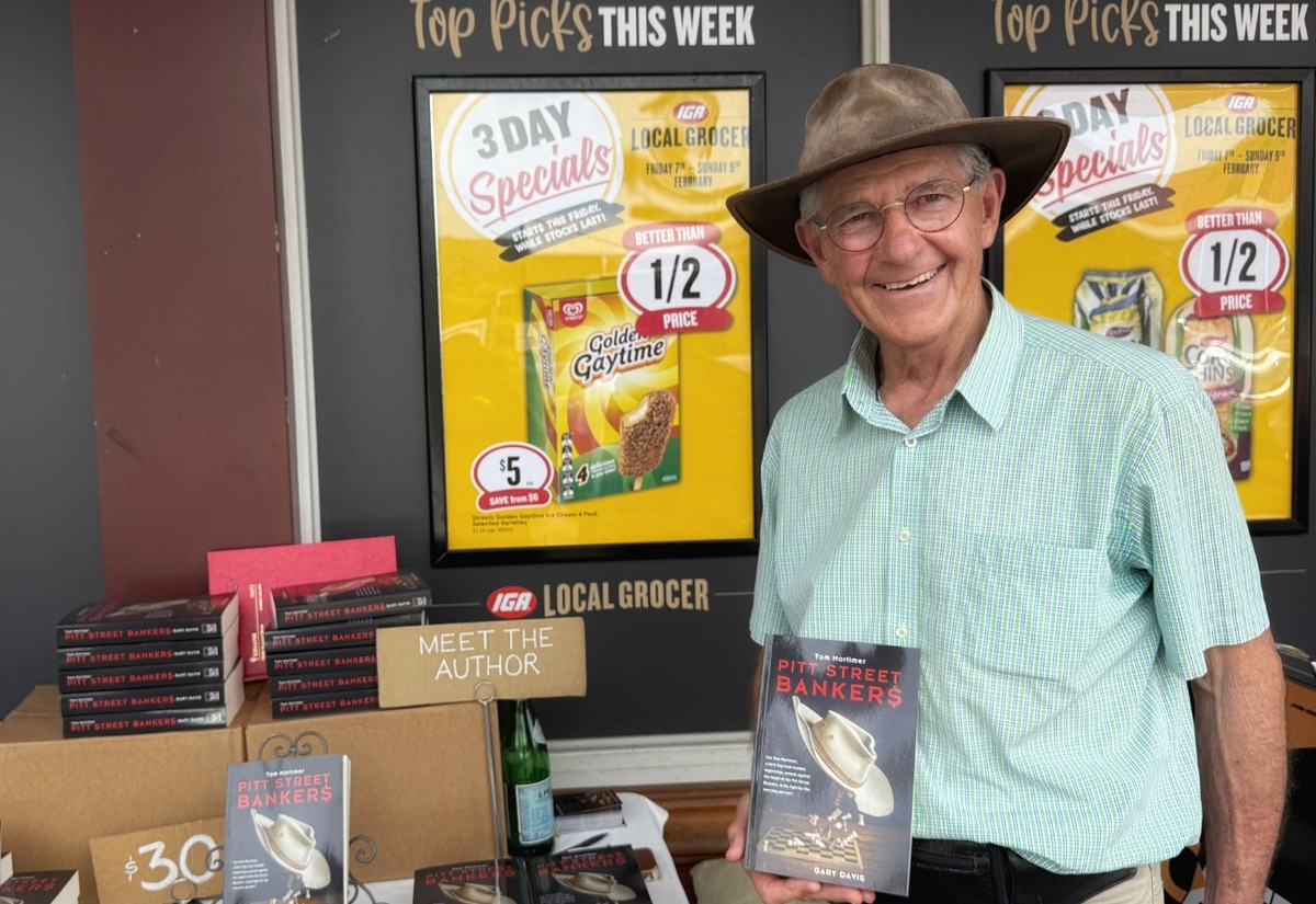 Gary Davis brings legal drama to Jamberoo with debut novel