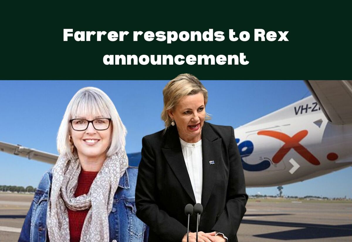 Farrer responds to Rex Airlines announcement