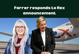 Farrer responds to Rex Airlines announcement