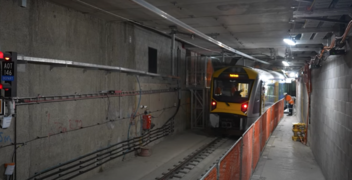 First Test Train Travels Through CRL Tunnel