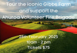 Ahuroa Volunteer Fire Brigade Fundraiser at Gibbs Farm - 28th Feb