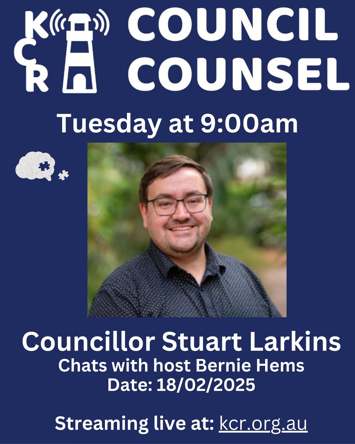 Bernie Hems interviews Cr Stuart Larkins on Kiama Community Radio