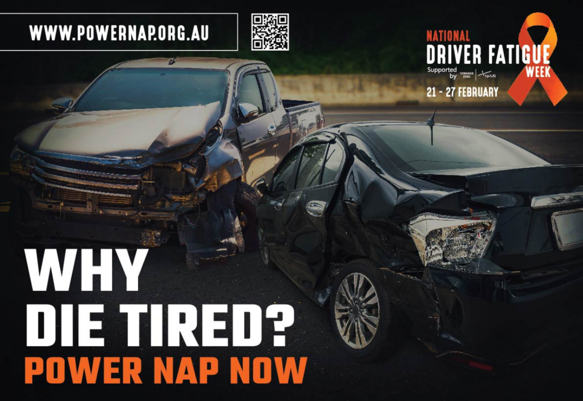 Power napping push this National Driver Fatigue Week 