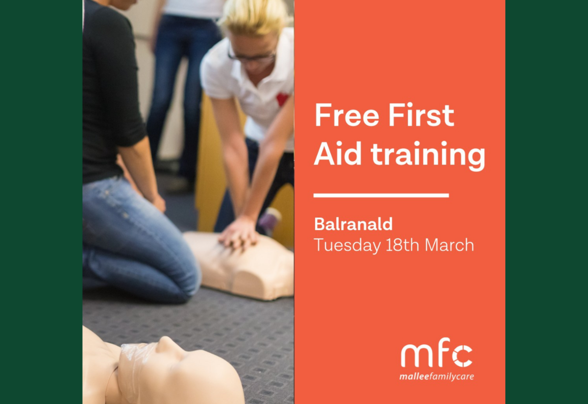 Free first aid course in Balranald