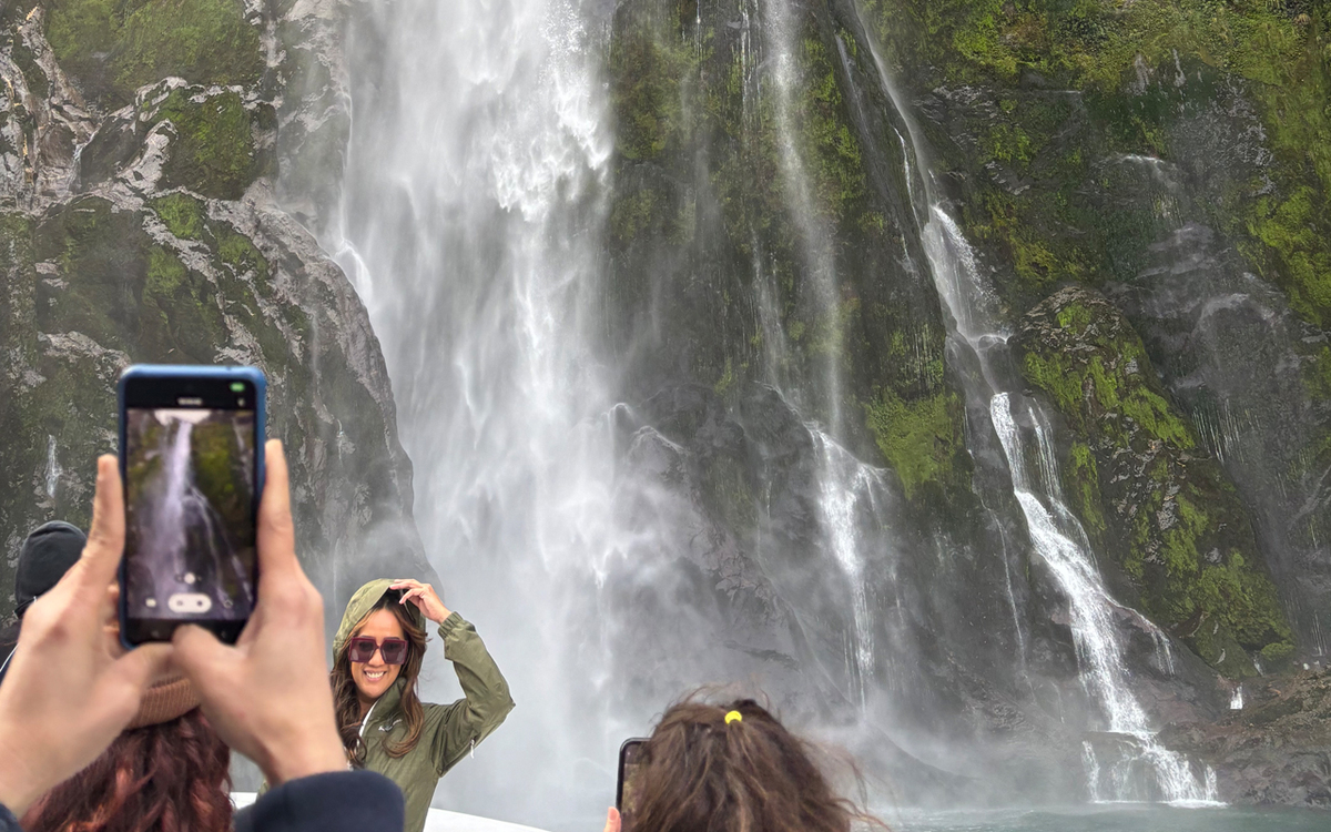 Milford Sound receives just 10% of its usual rainfall