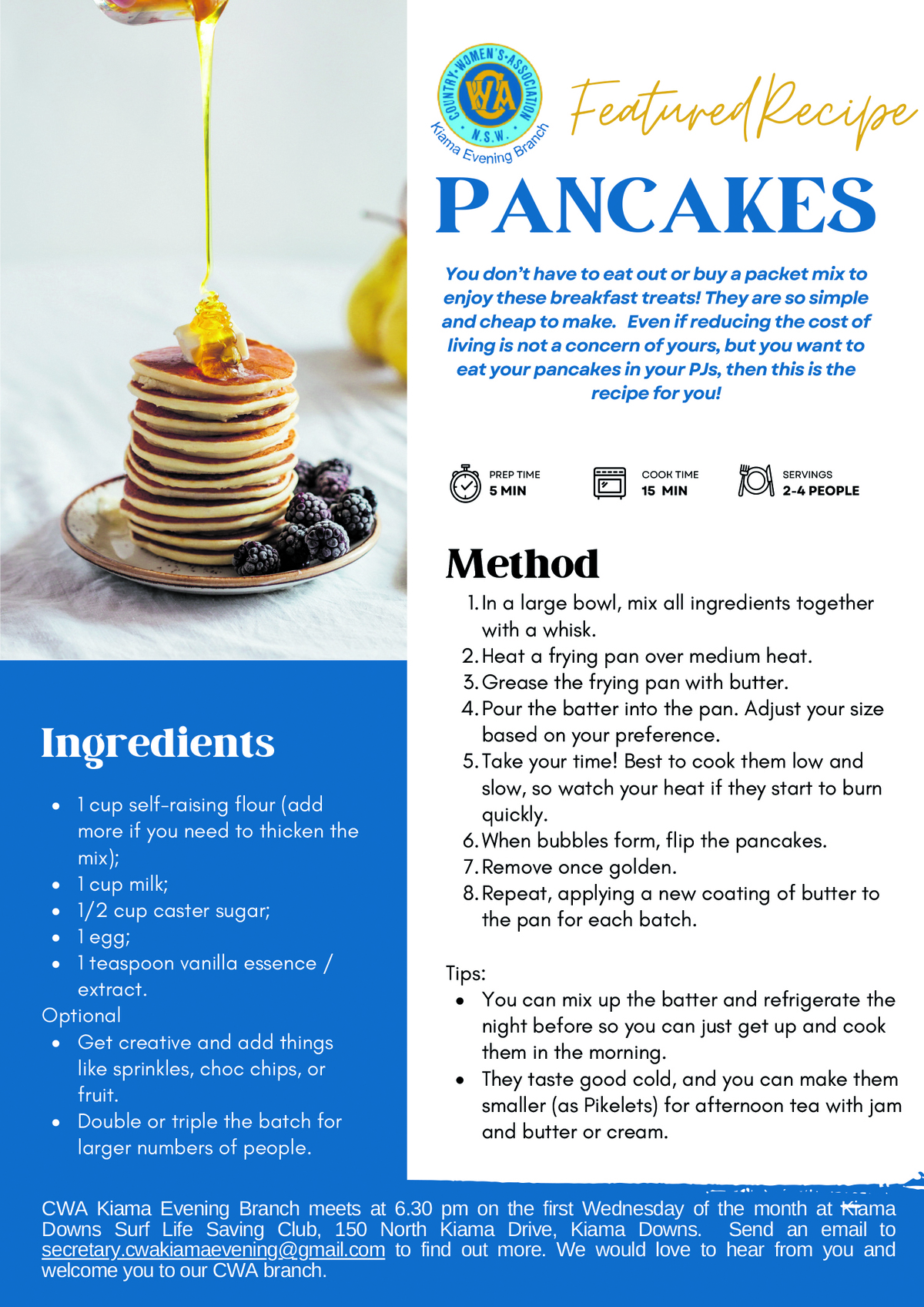 CWA Kiama Sconversations