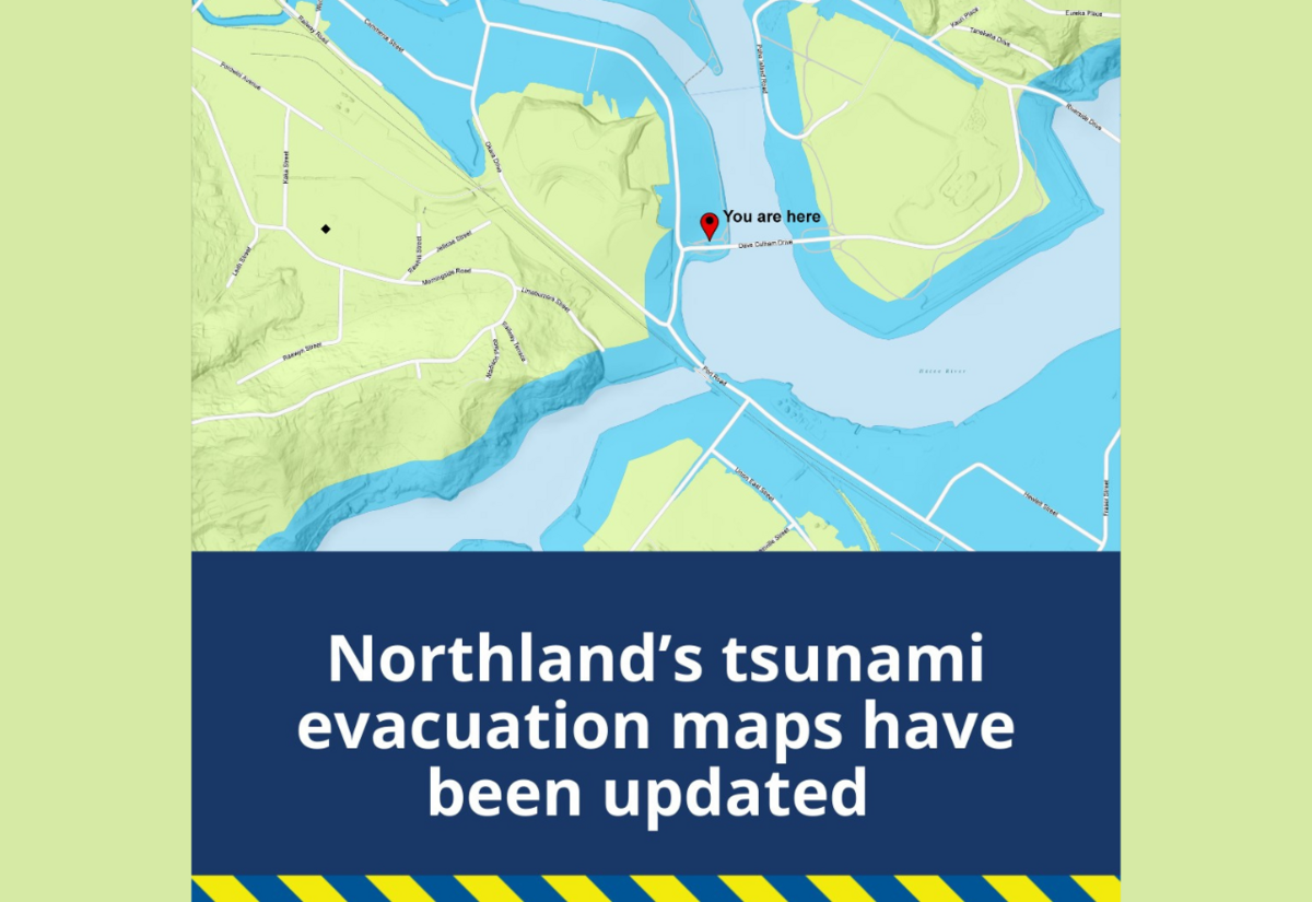 Northland’s tsunami evacuation maps have been updated 