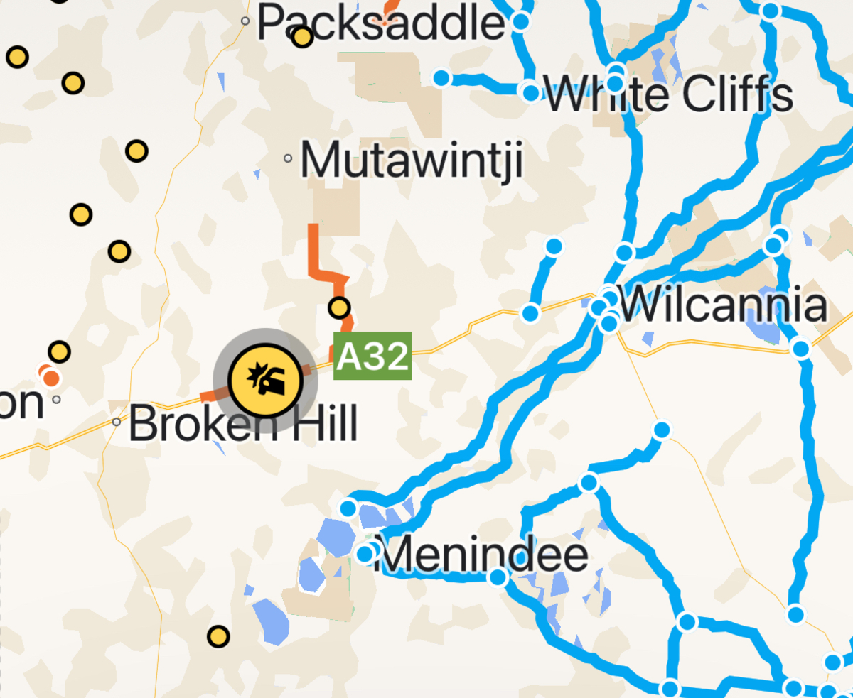 Barrier Highway closed due to crash