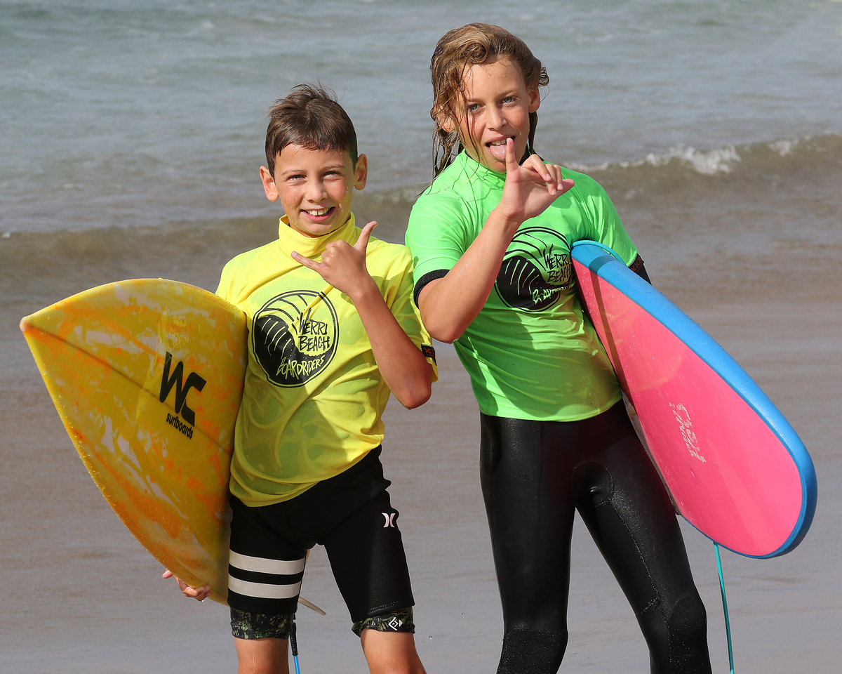 Young surfers get their first taste of competition at Microgroms