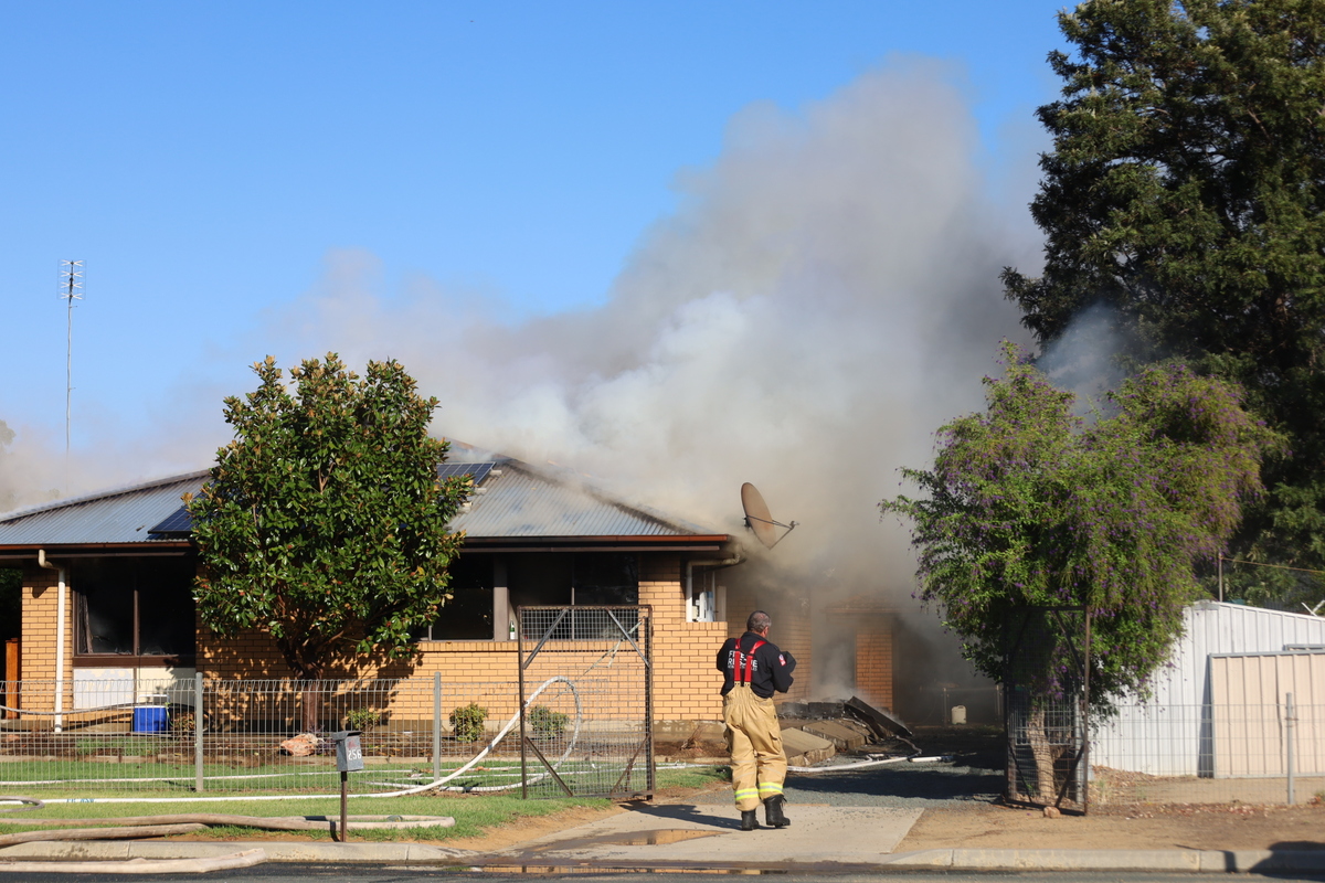 Family home destroyed in Hay