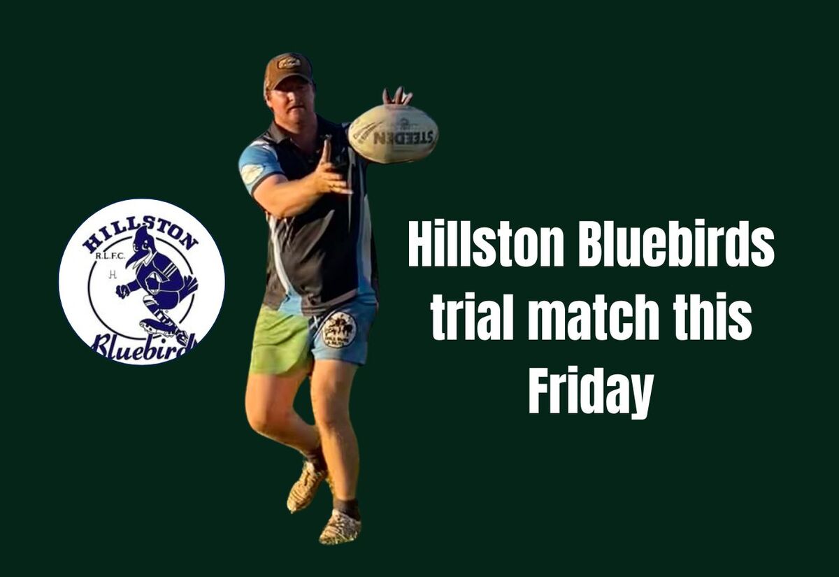 Hillston Bluebirds line up a trial match