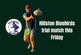 Hillston Bluebirds line up a trial match