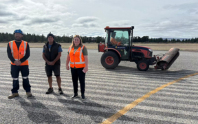 Alexandra Airport Runway reseal underway 