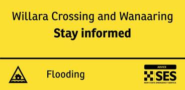 SES flood warning for Willara Crossing and Wanaaring