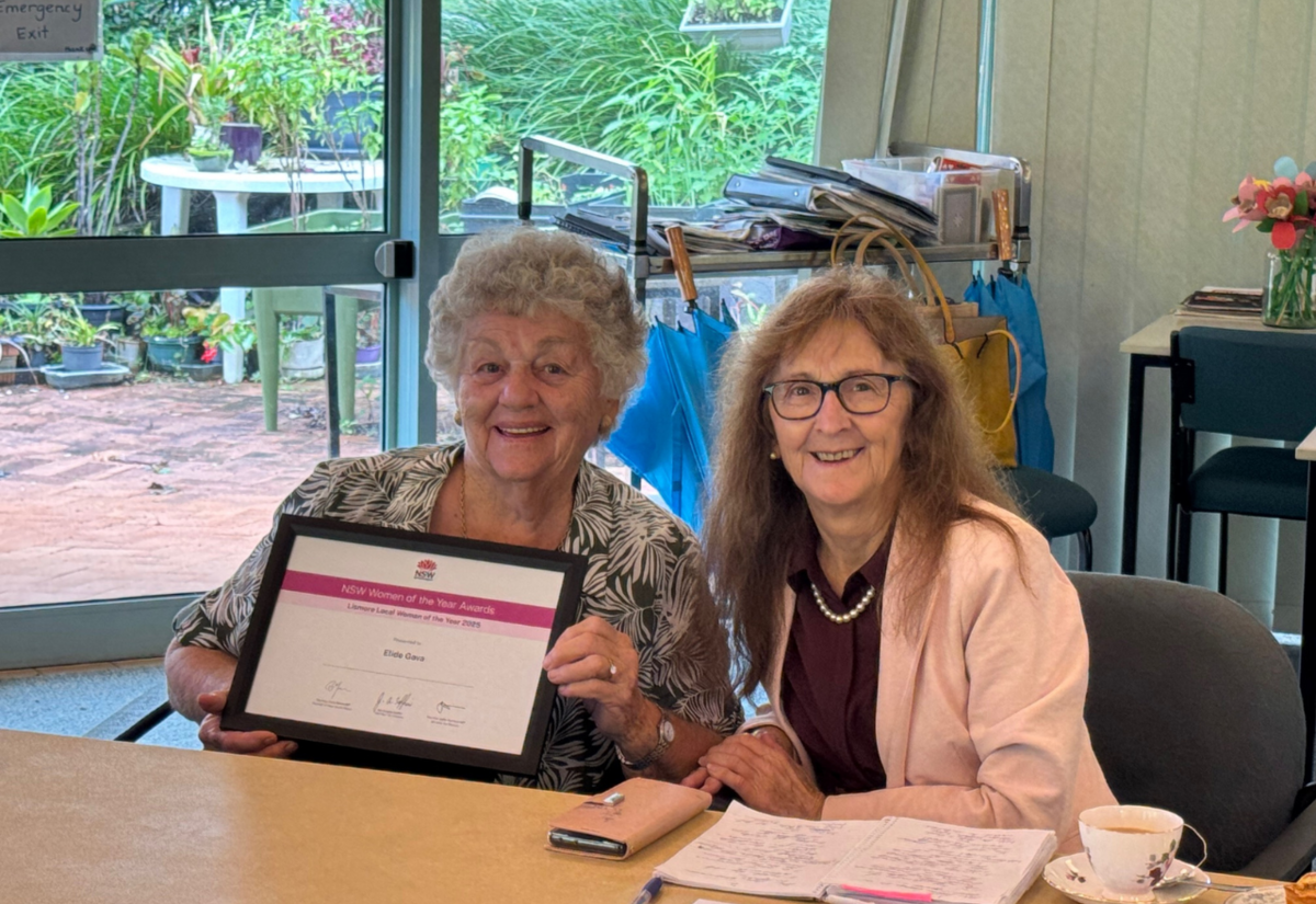 Lismore's Local Woman of the Year is Elide "Ellie" Gava 