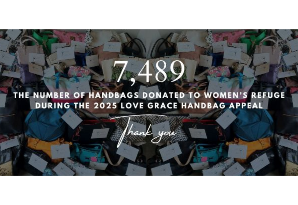 Love Grace Handbag Appeal Raises 7,489 Bags Across NZ to Support Survivors of Abuse