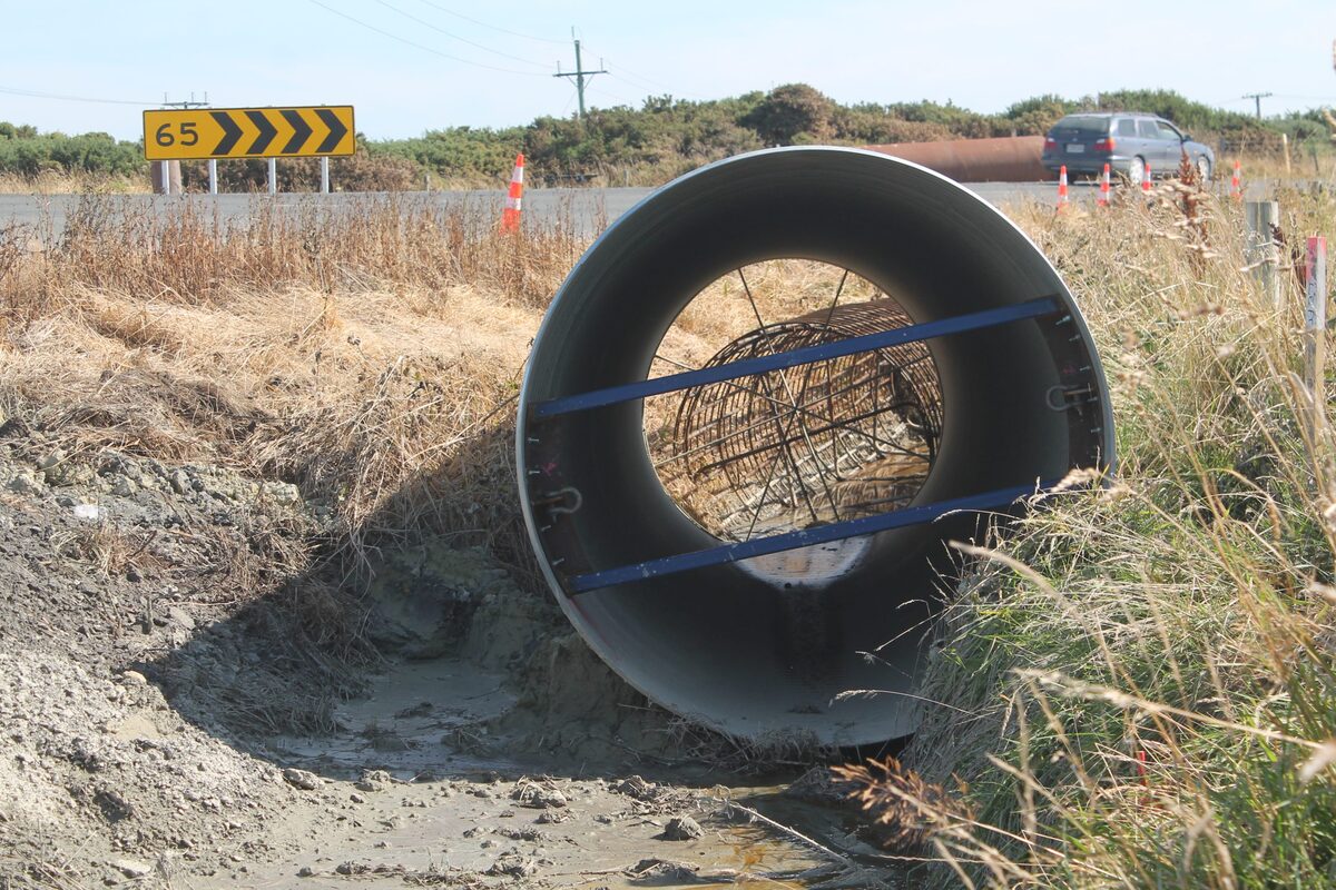 Power company warned after leaving material in stream