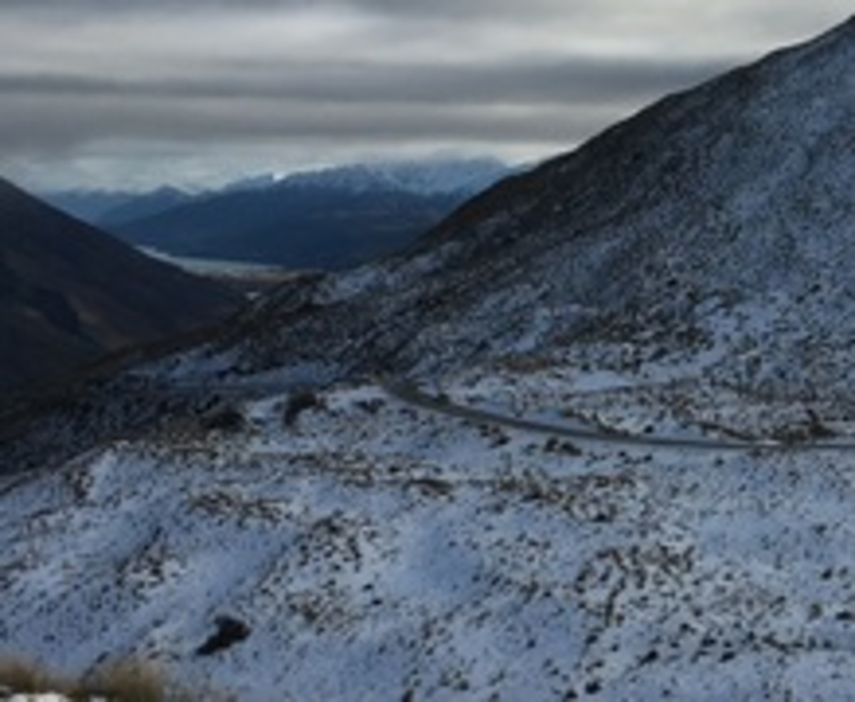 Road snowfall warning issued for the Lindis Pass tonight