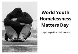 Youth Homelessness Matters Day – shining a light on homelessness among youth