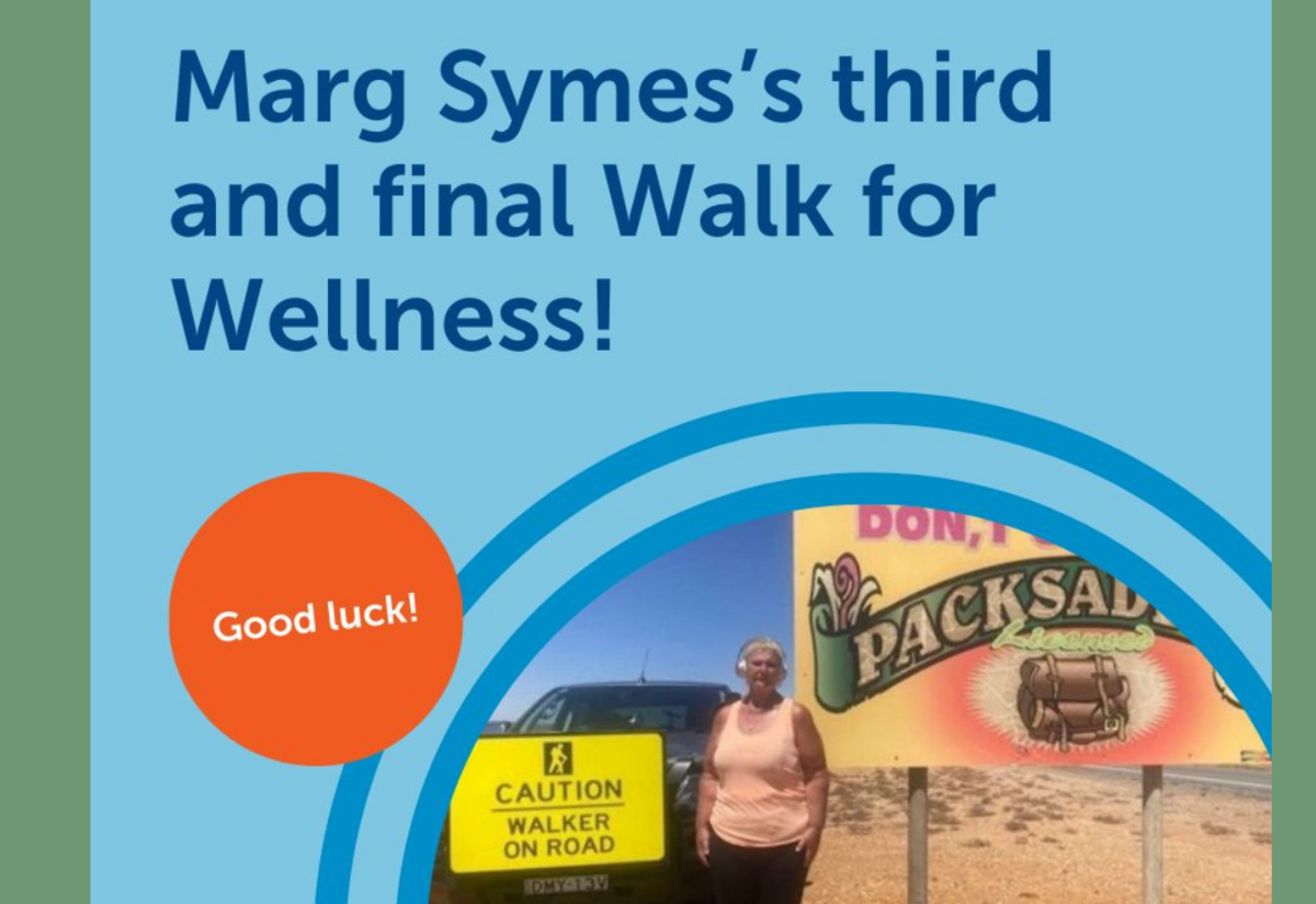  Marg's third walk for the Royal Flying Doctors Service