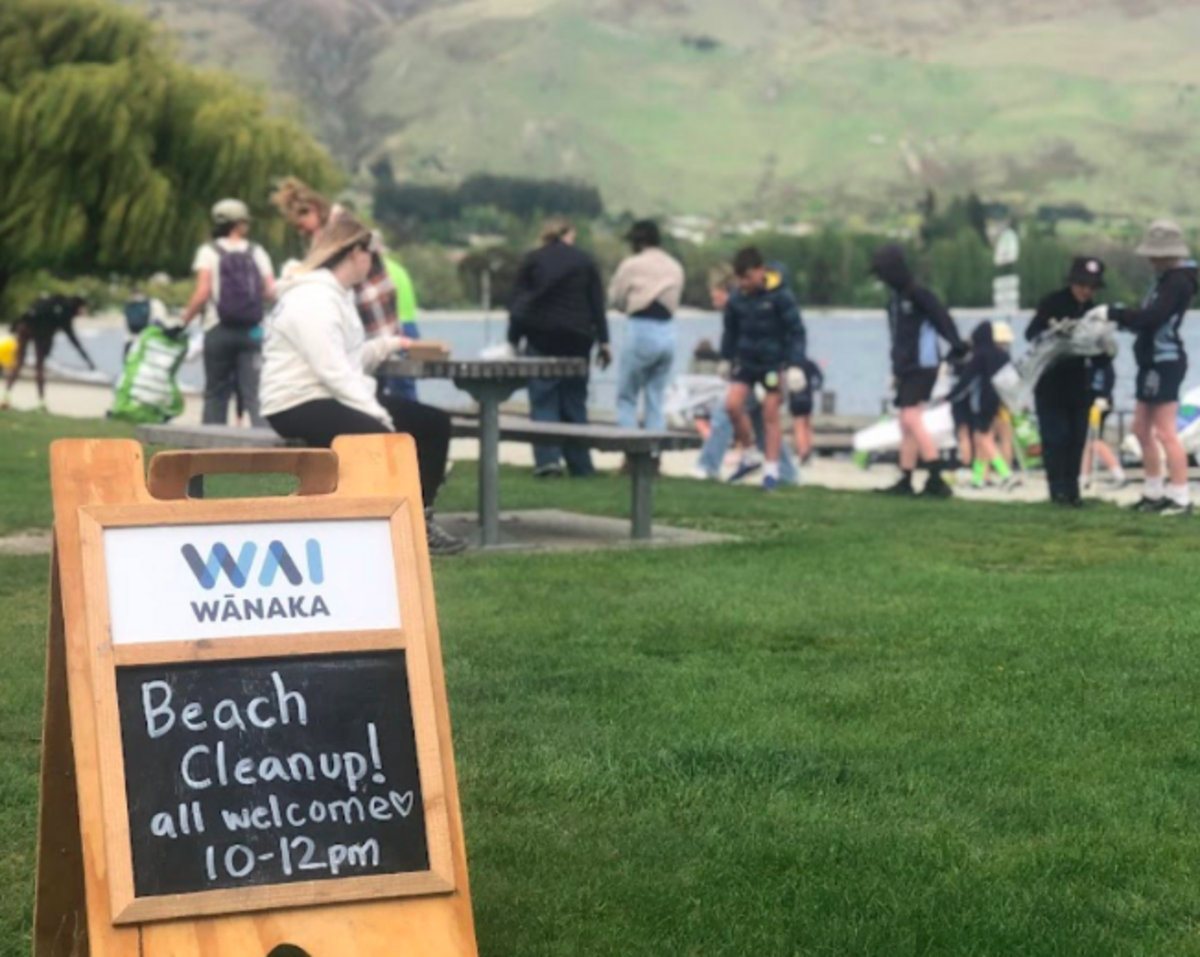 Beach clean-up for Earth Day 