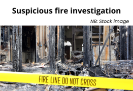 Suspicious fire investigation underway