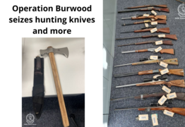 Eleven hunting knives seized in Murray River PD during Operation Brushwood 