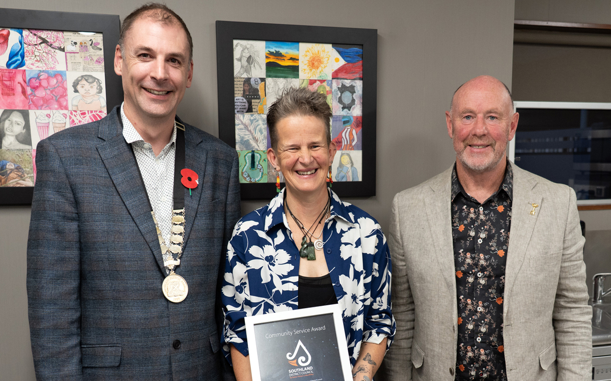 Tireless Lumsden volunteer receives service award
