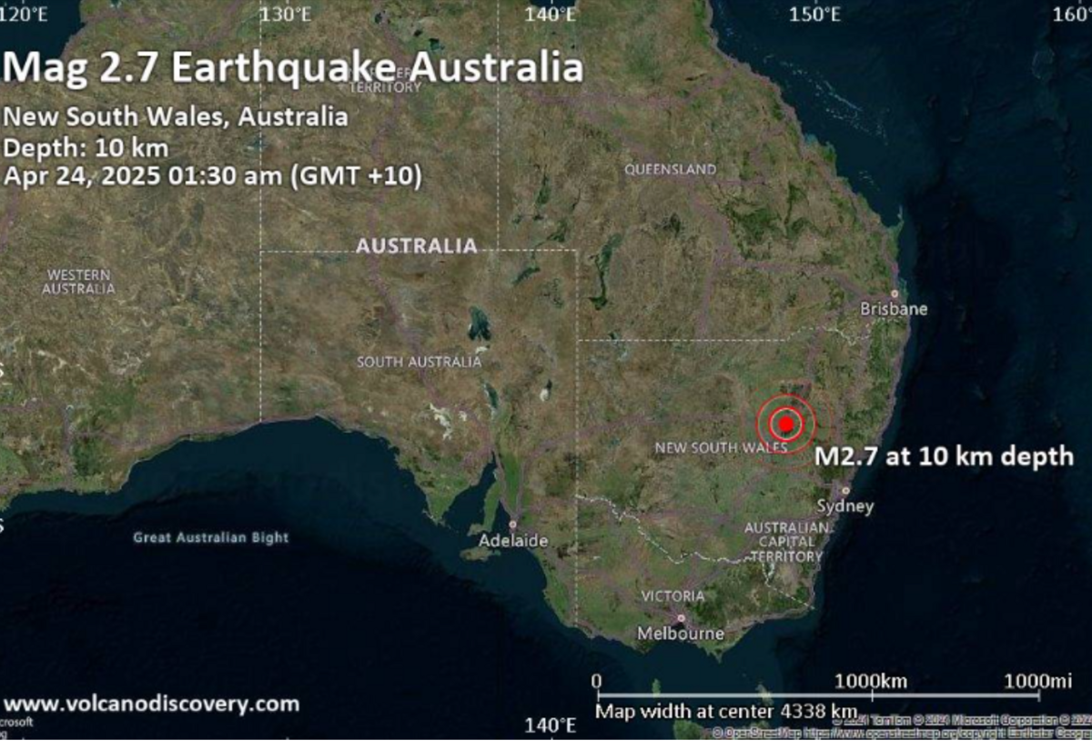 Minor earthquake near Gilgandra