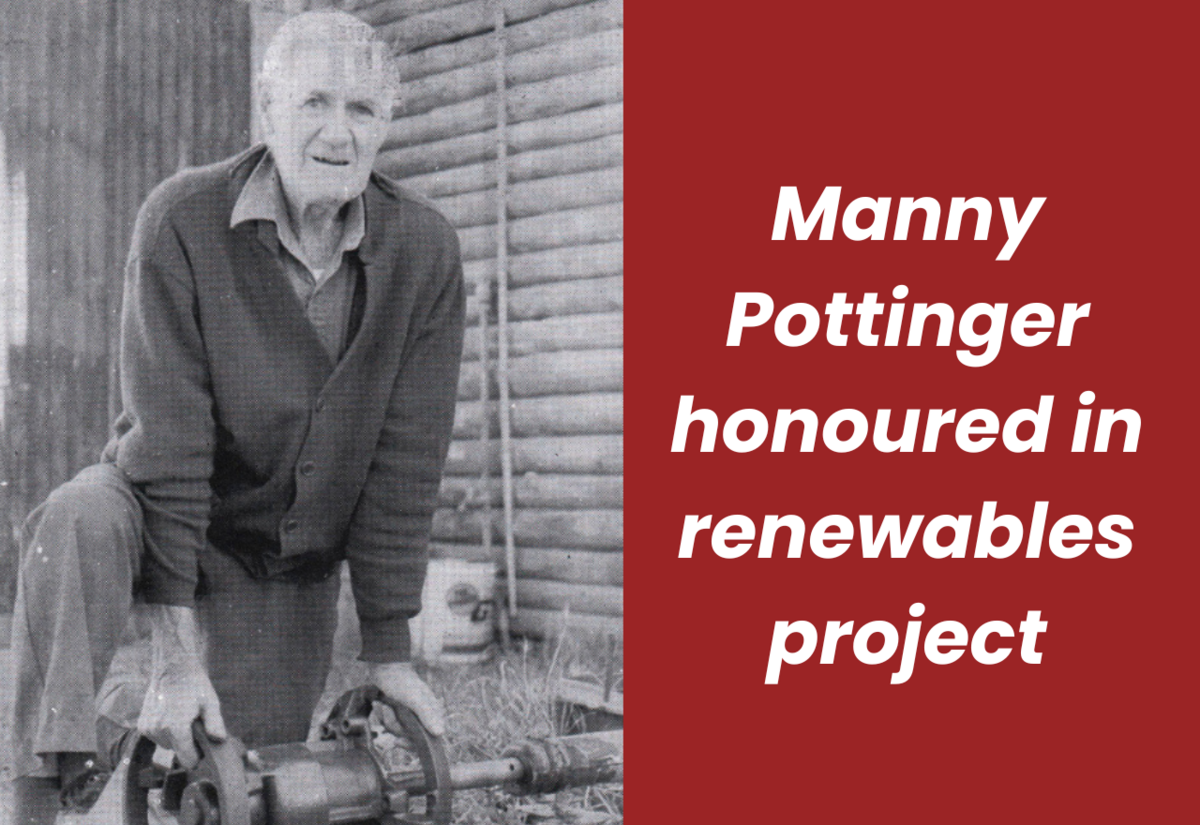 Blast from the Past: Manny Pottinger honoured in project naming 