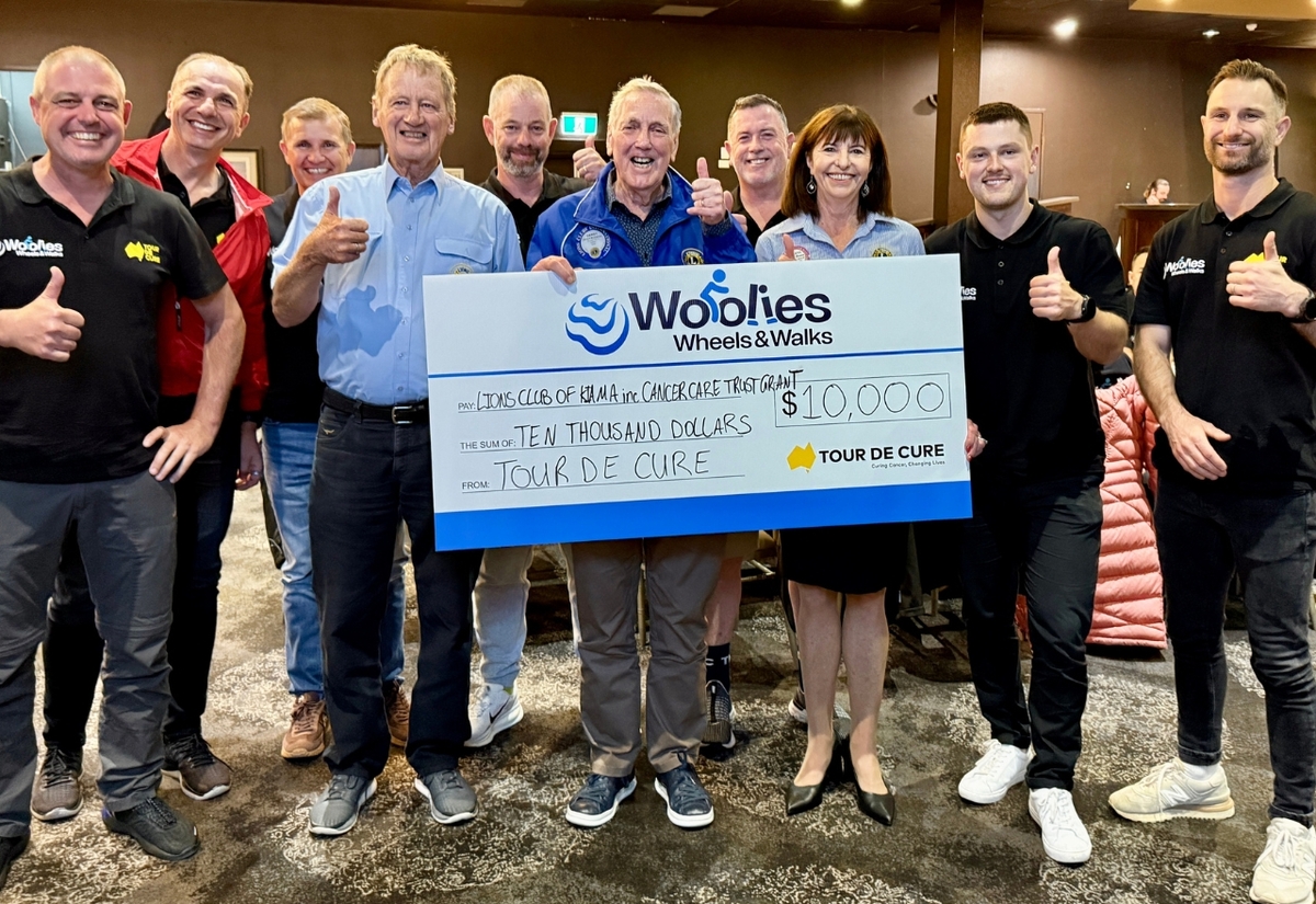 Lions Club receives $10,000 cancer care boost