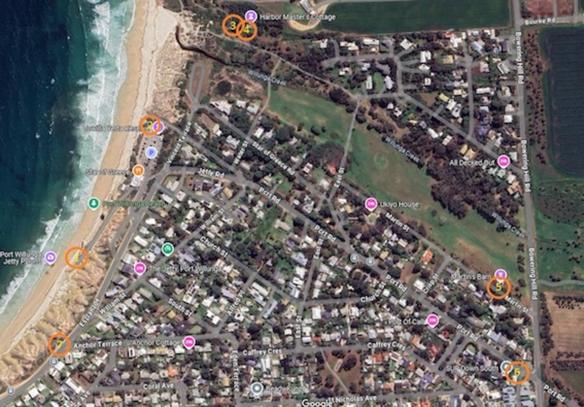 Historic signs of the times in Port Willunga