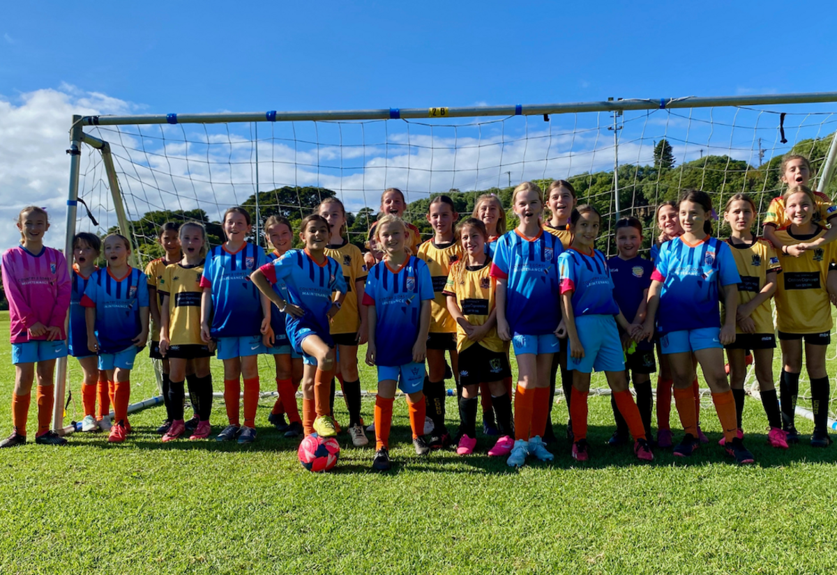 Kiama JFC kicks goals for girls during Female Football Week