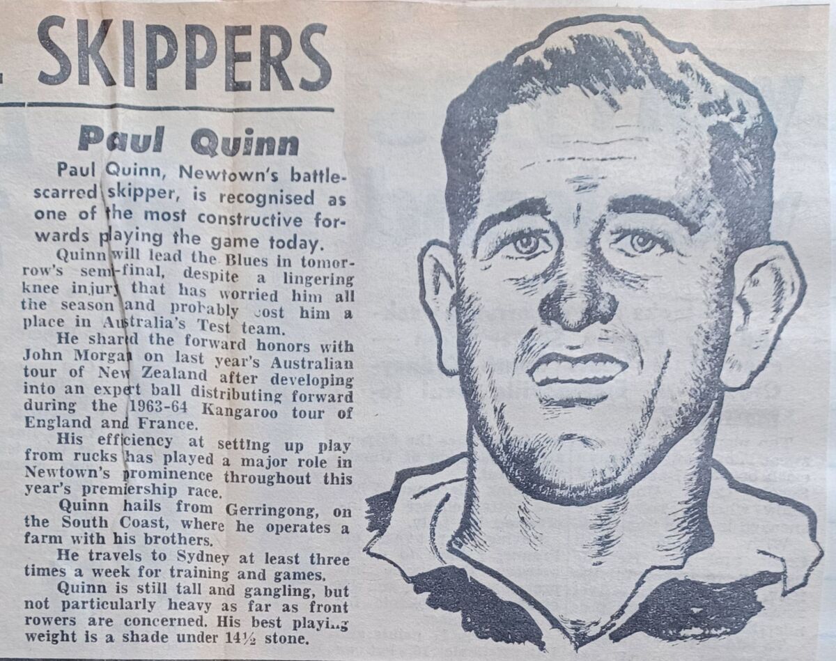 Quinn the 'gentleman hero' of Gerringong who became a Kangaroo