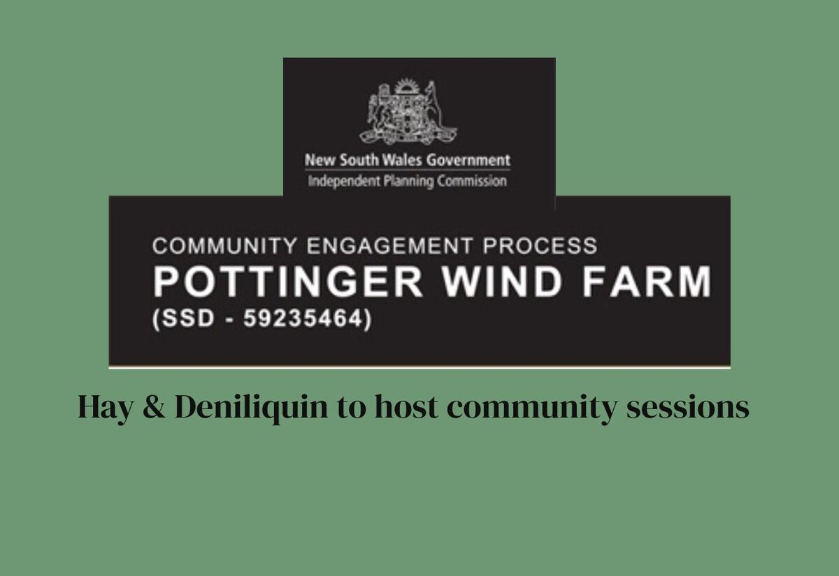 Public meeting on Pottinger Wind Farm scheduled for Hay & Deniliquin