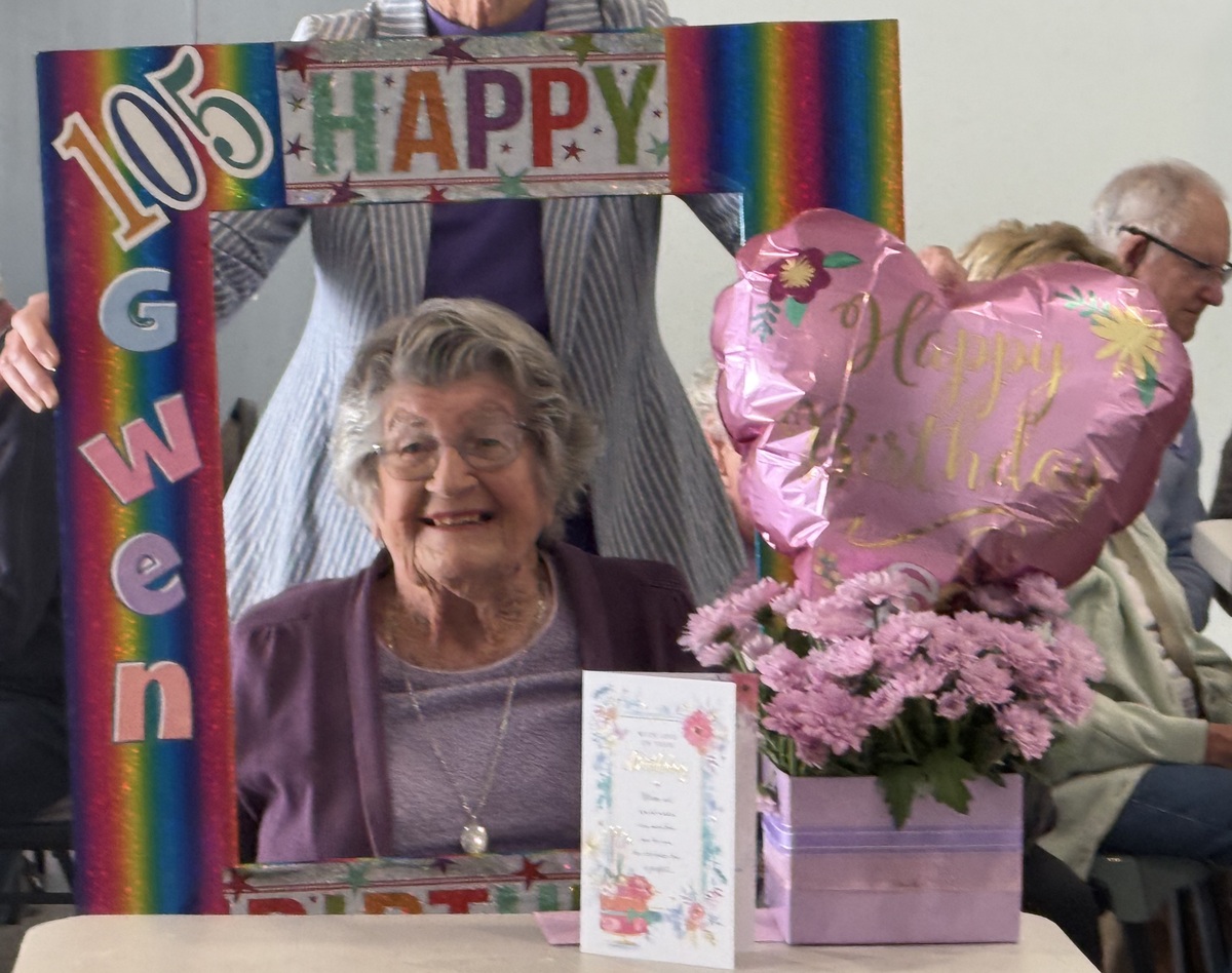 Friends and puzzles keep Gwen going strong at 105 