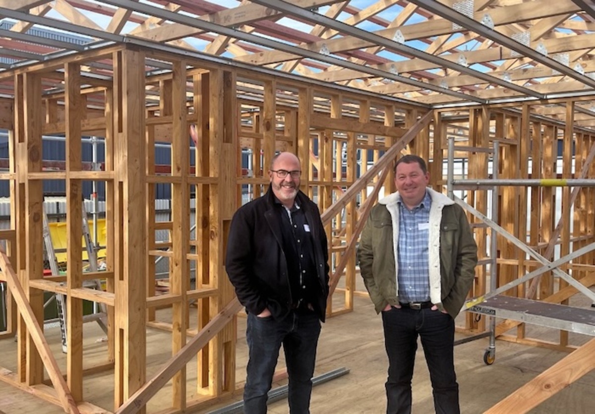 Central pupils build a house during school hours