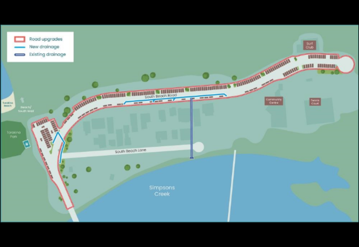 Byron Council says reconstruction of South Beach Road underway 