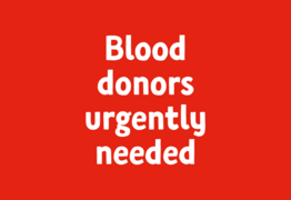 9,500 O-type blood donors urged to donate immediately
