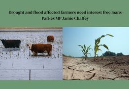 Drought and flood affected farmers need interest free loans  - Chaffey