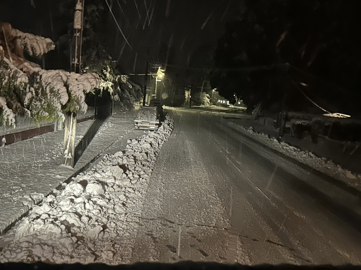 Snow blankets parts of Central overnight